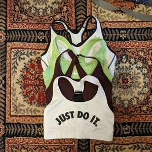 4 Nike and Under Armor Sports Bras